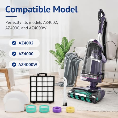 Image of 13 Pack AZ4002 Replacement filter for Shark Detect Pro /Shark Power Detect Upright Vacuum AZ4000 AZ4002 AZ4000C, 2 HEPA Filter, 6 Foam & Felt Filters, 4 Odor Neutralizer Cartridge