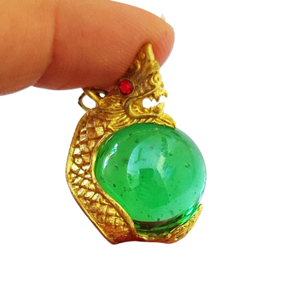 Buy MiracleTH6395 Buddha Magic Pendant Naga Green Eyeball Dragon