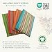 DG Collections Salsa Stripe Kitchen Dish Towels, 100% Cotton, Highly Absorbent, Multi Purpose Waffle Tea Towels for Cooking, Drying & Cleaning, 16x28 Inches, Pack of 12