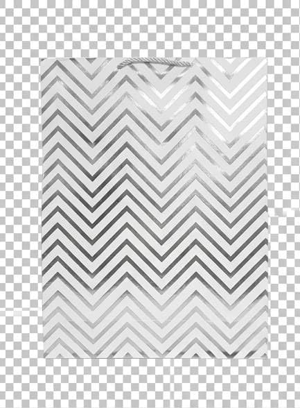 PaperAura Premium Gift Bag with Rope Handles | Luxury Paper Carry Bag for Gifts, Return Gifts, Shopping & Festive Packaging | Reusable Designer Gift Bag 13 x 4.5 x 17 Inches (Silver, Pack Of 4, Design 2)