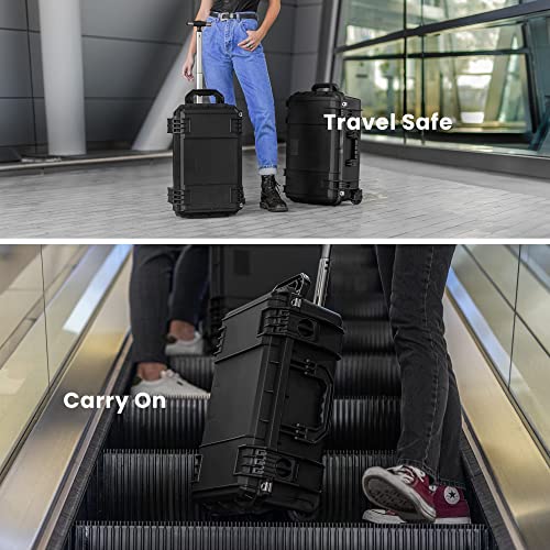 Seahorse Touring Series 830 Heavy Duty Protective Dry Box Case With Padded Dividers - Tsa Approved/Mil Spec / Ip67Waterproof / Usa Made For Professional, Beginner Photographers, Camera Enthusiast #TOP3