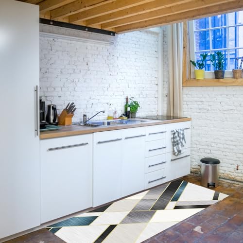 Tapis de sol cuisine moderne géométrique pour studio ado C - 6