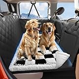 ROUWINNE Dog Bed for Truck Back Seat Non-Slip, Truck Dog Bed Soft and Comfortable, Back Seat Pet Bed Mat for Travel, Pet Car Blanket for Backseat Extender and Seat Covers Checkered 59”X27.5”