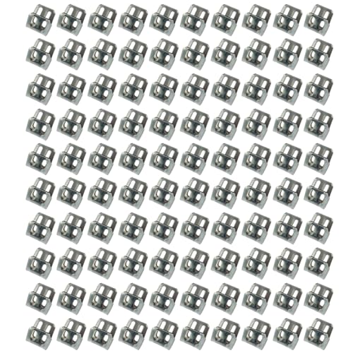 100PCS Couch Spring Clips, Sofa Spring Repair Kit, Upholstery Spring Clips, Metal Universal Sofa Zigzag Attachment Parts