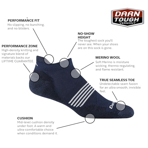 Darn Tough Vermont Men's Element No Show Tab Lightweight Running Sock (Style 1116)2