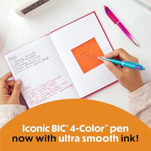 BIC 4-Color Retractable Ballpoint Pens, Medium Point, 1.0mm, 12-Count - image 3