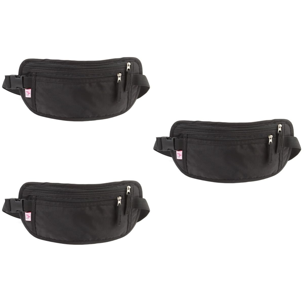 BESPORTBLE 3piezas Riñonera Antirrobo Ultra Ligera para Running y Actividades Al Aire Bolsa De Cintura Gran Capacidad para Viajes y Ejercicio para Llevar Esenciales como Teléfono y Llaves