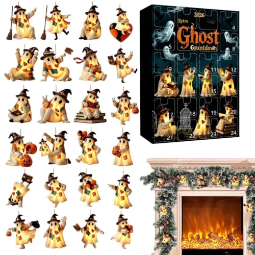 Calendrier Compte À Rebours Halloween Pendentif Acrylique 2D Mignon