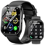 Smart Watch (Answer/Make Call), 1.85" Smartwatch for Men Women, 2025 Fitness Watch, 110+ Sport Modes/Heart Rate/Sleep Monitor/Pedometer, IP68 Waterproof Fitness Activity Tracker for Android iOS, Black