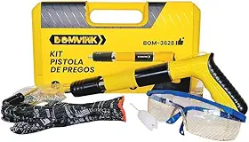 Kit Pistola De Prego Finca Pino P/fixação Profissional