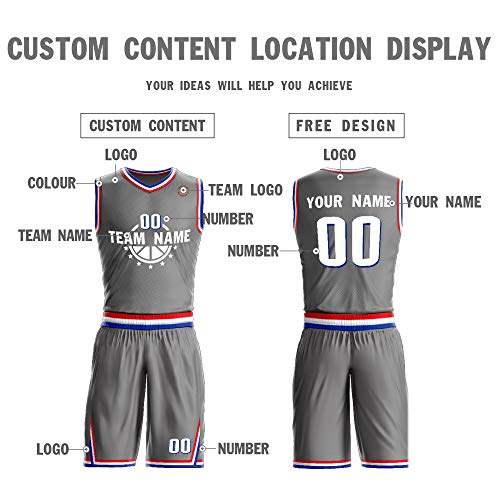 image for Carote Grey Custom Men/Youth Basketball Uniforms Team Jersey and Short