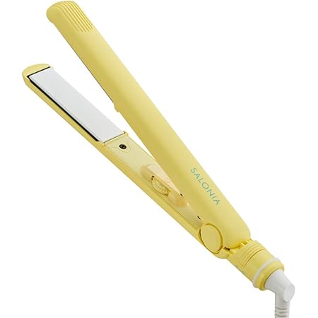 Amazon Salonia サロニア ストレートヘアアイロン プレイフルイエロー 24mm Salonia サロニア ヘアアイロン