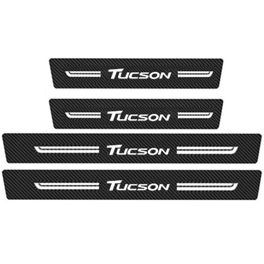 Sdyayfge C 4Pcs Kick Plates Ar Door Sill Protector,For Hyundai Tucson