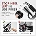Mikolo Leg Press Hack Squat Machine Combo, Leg Press Machines for Home Gym with Linear Bearing, Hack Squat Machine with Rear and Front Band Pegs, Leg Machine for Full Range Leg Training, Black