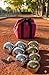 BuyBocceBalls Listing - 73mm Metal Bocce/Petanque Set with 4 Gold and 4 Silver Balls and Heavy Duty Pink Nylon Bag - Single
