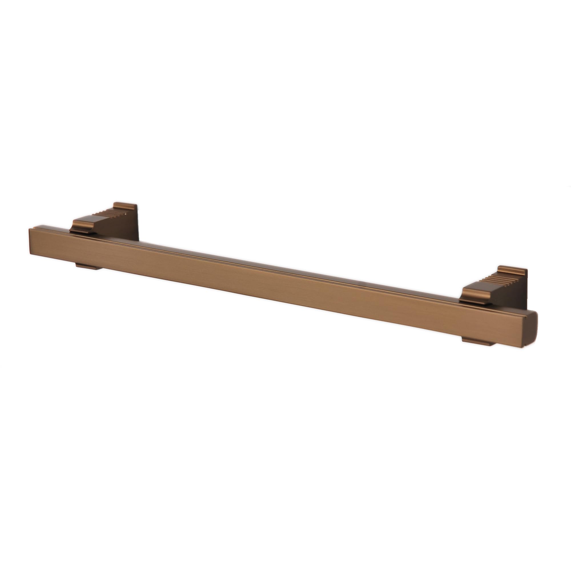 Decoranddecor Galena T-Bar Kitchen Cupboard Handles – Aluminium Square Pulls for Cabinets, Wardrobes, Drawers – Precision-Designed for Modern & Classic Interiors - 128mm Bronze