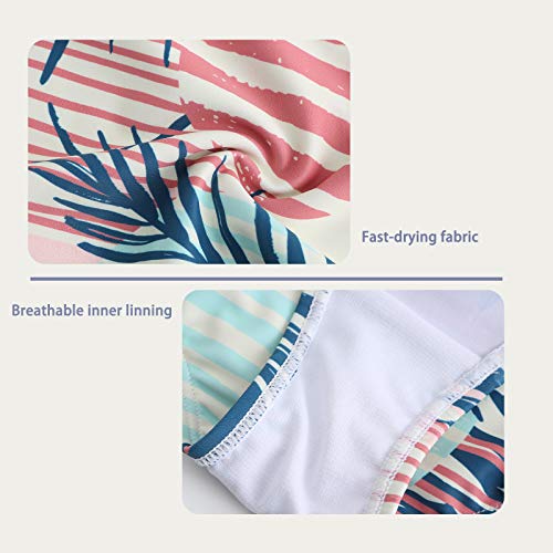 Image of Girls One Piece Swimsuits Off Shoulder Bathing Suit for Kids Hawaiian Swimwear 3-16 Years