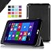 IVSO ASUS VivoTab 8 M81C (2014 Version) Ultra Lightweight Slim Smart Cover Case-(Lifetime Warranty)-will only fit ASUS VivoTab 8 M81C Tablet (Black)