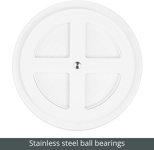 Miniatura 4 de mDesign Spinning Lazy Susan 360 - Organizador de maquillaje giratorio de 3 niveles - Organizador de cosméticos de belleza para tocador de baño,