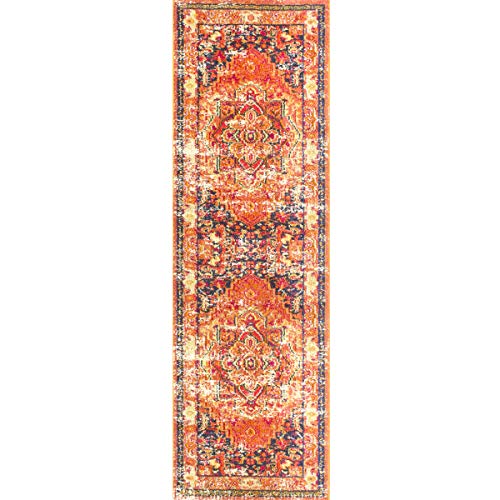 Nuloom Mackenzie Vintage Runner Rug, 2' 6" X 6', Orange #TOP22