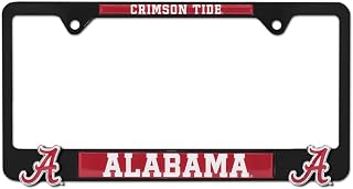 Collegiate Mascot Black Metal Premium License Plate 3D Frame (Alabama)