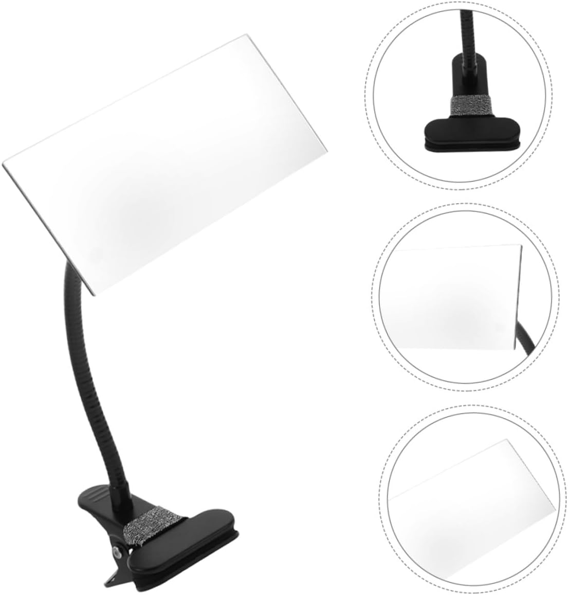 2個 デスクトップバックミラー リアビューモニター 個人用 ミラー 凸面鏡 プラスチック