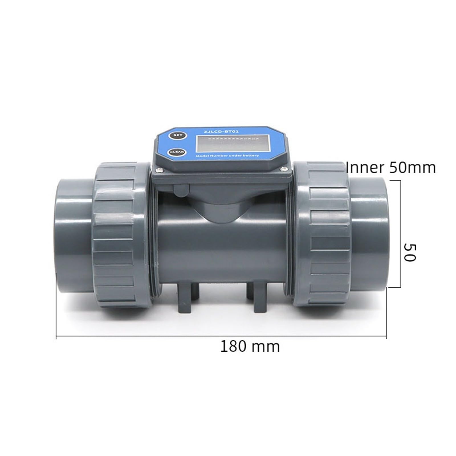 caudalímetro de líquidos, Medidor de flujo de turbina Digital, riego de tierras agrícolas, Sensor electrónico de tubería de aguas residuales de gran flujo, medidor de líquido, salida de pulso(DN40,5-2