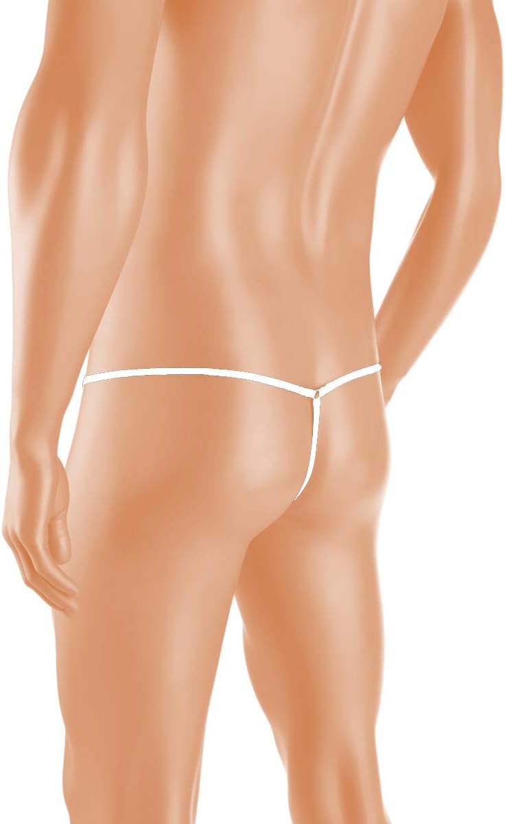 Mens Swimwear Underwear Hot Men Jockstrap Mesh Low Waist Comfortable Thongs Briefs (Size 26"-38") - Image 4