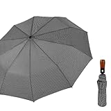 ☂【Armature Solide & Résistante au Vent】 Structure combinant acier et baleines en fibre de verre flexible pour une excellente résistance aux intempéries. Même par vents forts, le parapluie reste stable, offrant une protection fiable.