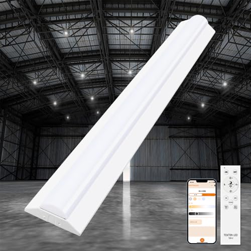 PSE認証 LEDベースライト 40w形 2灯相当 125cm 逆富士型 40w型 ベースライト 調光 調色 リモコン 消費電力50W 全光束10000lm LED蛍光灯 40w形 直管 スマート スマホ操作 直管型 器具一体型蛍光灯 トラフ型 40w型