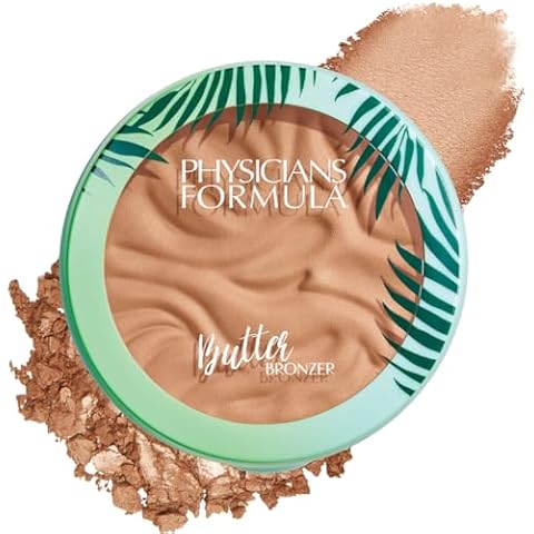 Physicians Formula Murumuru Butter Bronzer, Moisturizing, Nourishing Murumuru Butter for Silky Glow, Dermatologist Tested, Hypoallergenic, Vegan & Cruelty-Free - Sunkissed Bronzer Cover