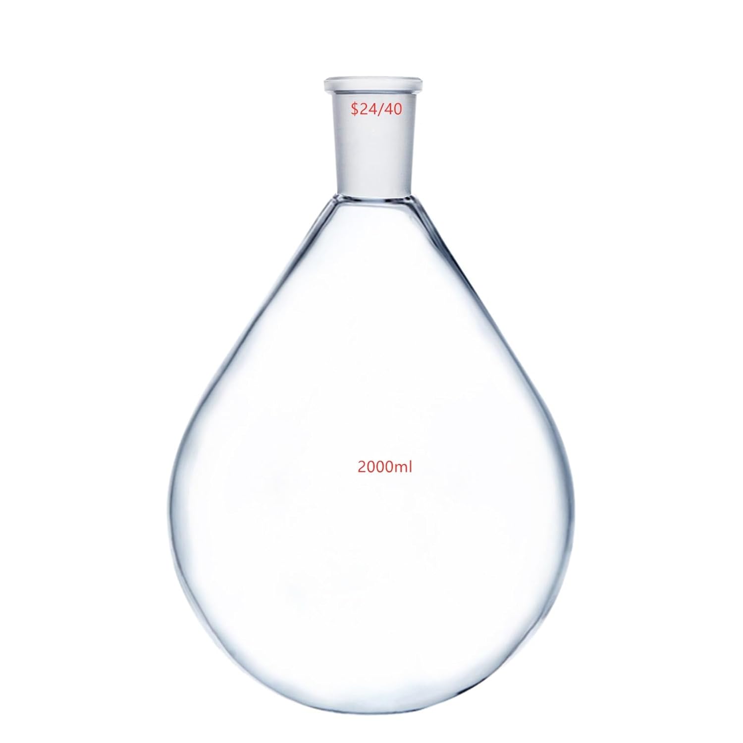 Lab Flask 2000ml,24/40,Glass Recovery Flask,2 Litre,Rotary Evaporator Kjelda Bottle