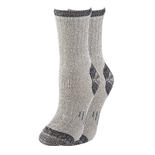 Image of 70% Merino Wool Women Crew Socks - Hiking Outdoor Athletic Thermal Thickening Cushion 