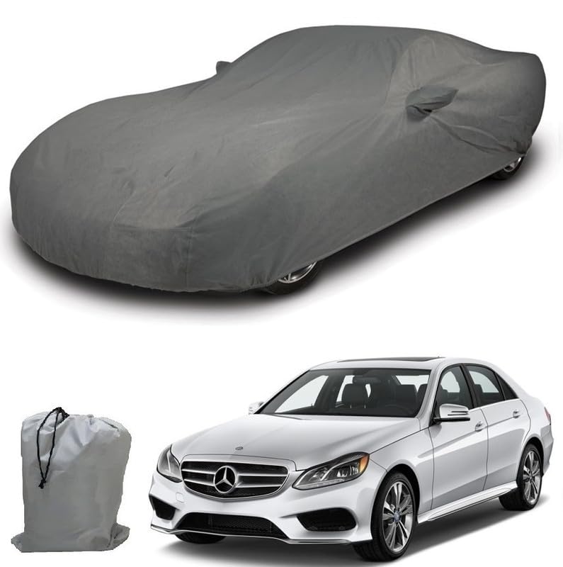 Image of ARCUATE Triple Layer Custom fit Car Body Cover for Mercedes Benz E 350 |Top Layer Dustrproof | Middle Layer Waterproof | Bottom Layer Scratch Protection | Outdoor Indoor Fabric