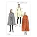 Vogue V9288 Easy to Sew Women's Collared Cape with Belt Sewing Pattern, Sizes XS-M