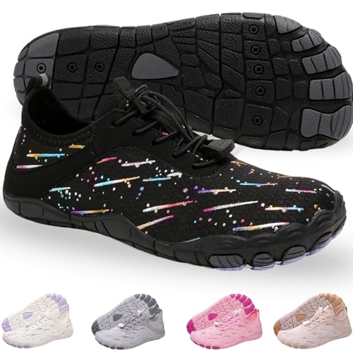 Image of Hike Barefoot Shoes Womens Men Footwear,Pro-Healthy&Non-Slip Water Shoe for Women Men, Quick Dry Wide Toe Box Beach Swim Athletic Sports Shoes Unisex