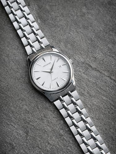 Image of Affordable Men's Wrist Watch Under 499 | Men Watch | Classic Round Dial | Quartz Movement | Stainless Steel Belt | Lightweight & Durable Design | Analog Display | Adjustable Lock |Trendy Party & Office Wear