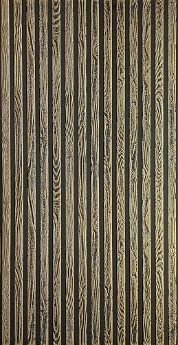 DECCART - Wandpaneele 3d 100x50 cm - Wandpaneel - Holz Optik Paneele - Holzoptik wandplatten - Paneele wand - Wall panels - schwarz gold - 4 Stück (2 m²) DECCART - Wandpaneele 3d 100x50 cm - Wandpaneel - Holz Optik Paneele - Holzoptik wandplatten - Paneele wand - Wall panels - schwarz gold - 4 Stück (2 m²)
