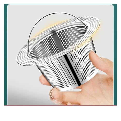 Filtro antiobstrucción de cocina para drenaje de fregadero en acero inoxidable 6