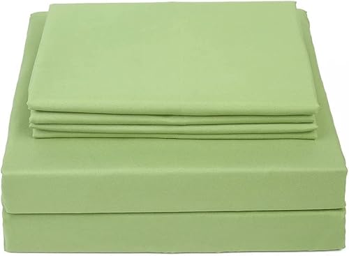 Miniatura 6 de Juego de sábanas de tamaño individual XXL de 4 piezas, sábanas de lujo de hotel, extra suaves, bolsillo de 15 pulgadas de profundidad, fácil ajuste,