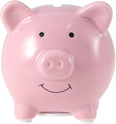 SEWACC Juguetes para niños, juguetes para niños, alcancía de cerámica, adorable cerdo, moneda, banco de dinero, olla de ahorro para decoración del