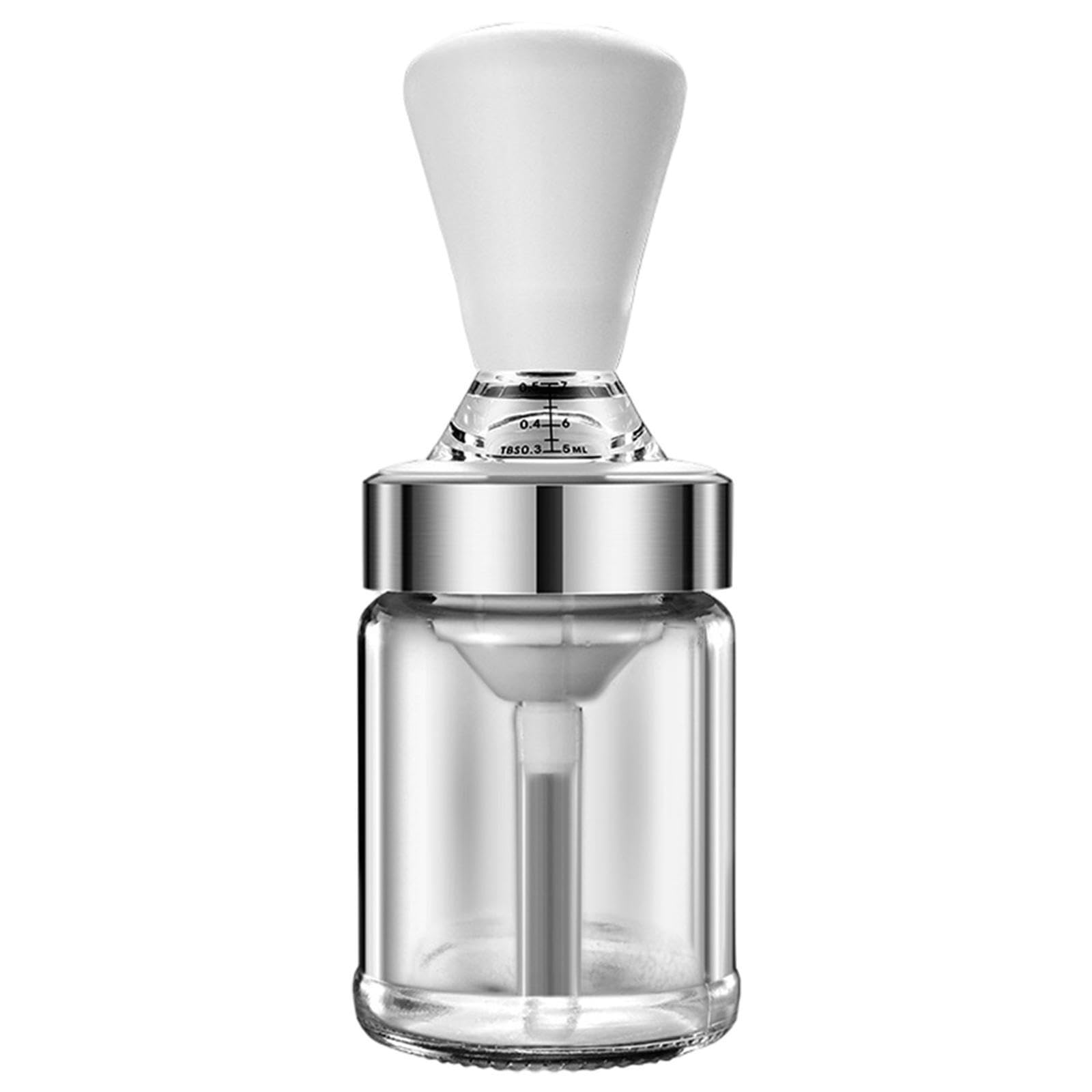 PIXZCSA Oil Bottle With Silicone Brush For Cooking BBQ Offers Innovative Approach To Kitchen Efficiency No Dripping When Taking And Placing Silicone Dropper Measuring Oil
