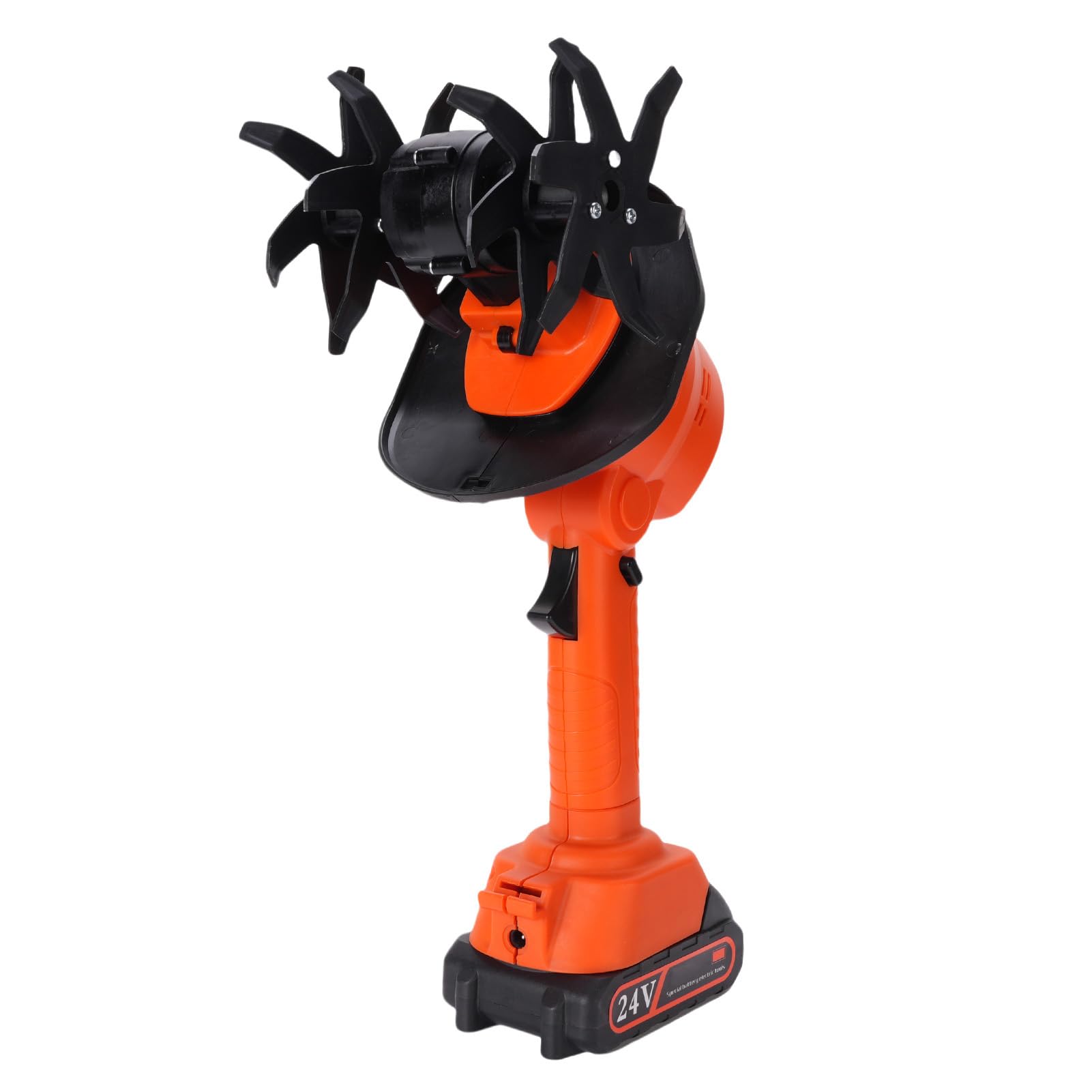 Domary Motozappa Elettrica, Coltivatore da Giardino Senza Fili Alimentato a Batteria Portatile con 2 Batterie Rimovibili agli Ioni di Litio da 2000 mAh per la Coltivazione del TER