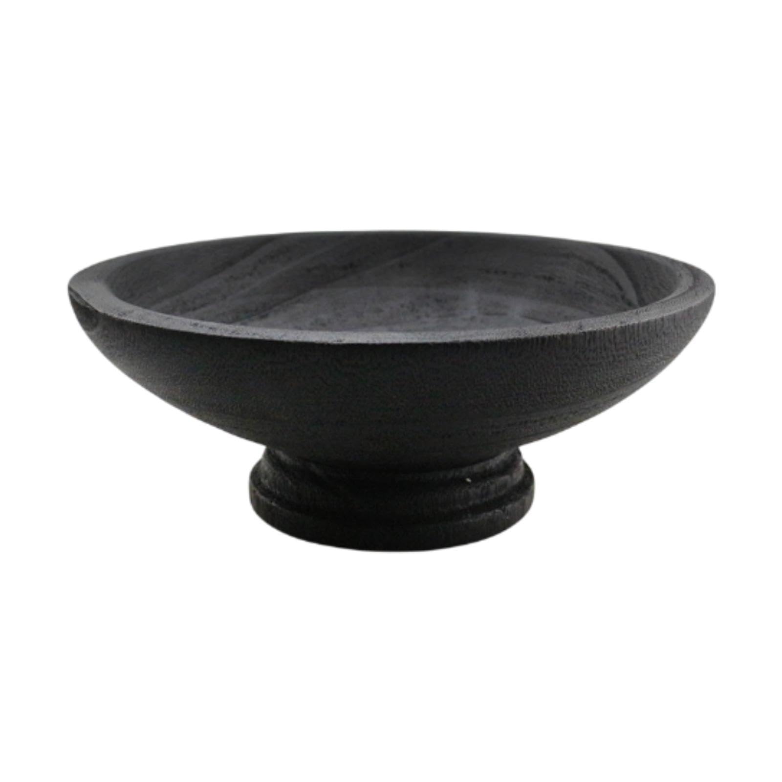Ciotola in Legno Ciotola Da Portata Vassoio Decorativo Piatto per Dessert Tavola Organizer Realizzata in Materiale Leggero Facile Da Pulire Adatta per, Nero