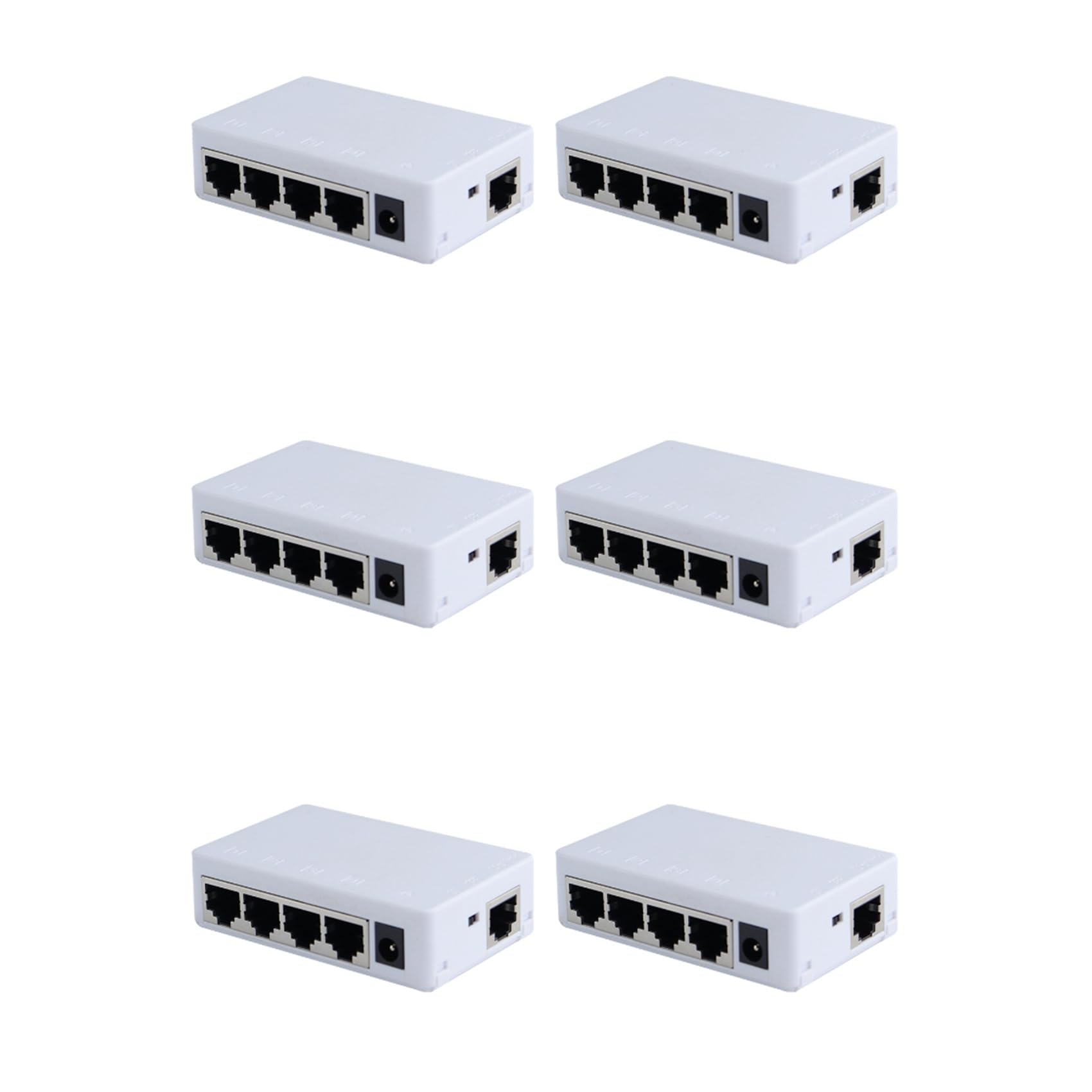 6X 4 Porte Poe Extender 100Mbps 1 in 4 out 250 Metri Switch di Rete Ripetitore IEEE802.3af/At per Poe Switch NVR IP Camera