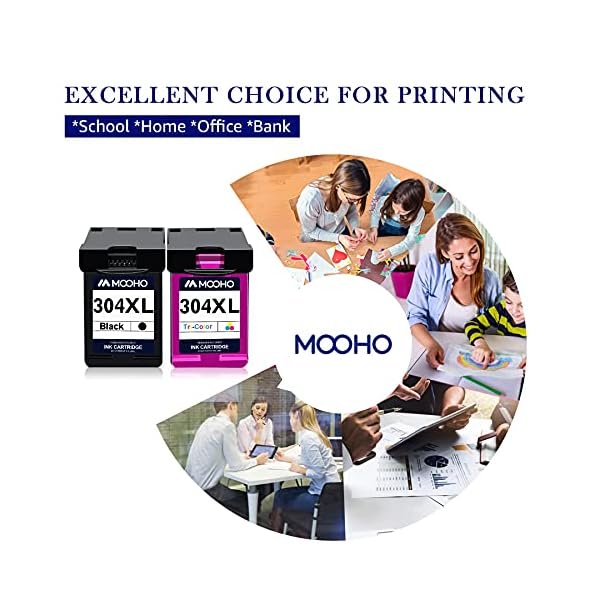 Mooho 304XL 304 XL Wiederaufbereitet Patronen als Ersatz für HP 304 Druckerpatronen für Envy 5030 5010 5020 5032 DeskJet… – Bild 8