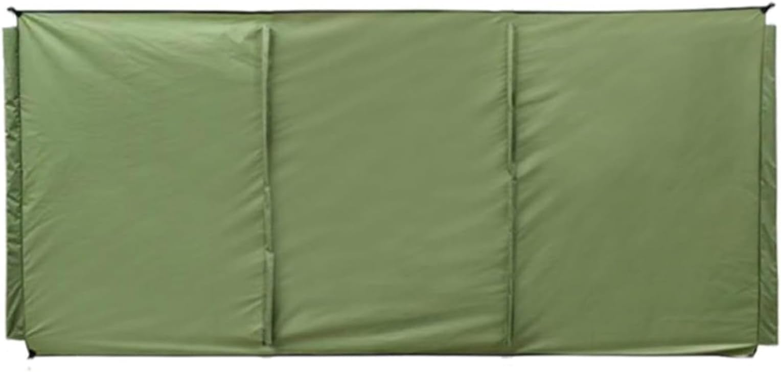 Wind Breakers Camping Rainproof Oxford Cloth Windbreak Screen 3 Panel Lightweight Windbreaker Privacy Shield Army Green 98.4 * 27.6inch Exercising Items