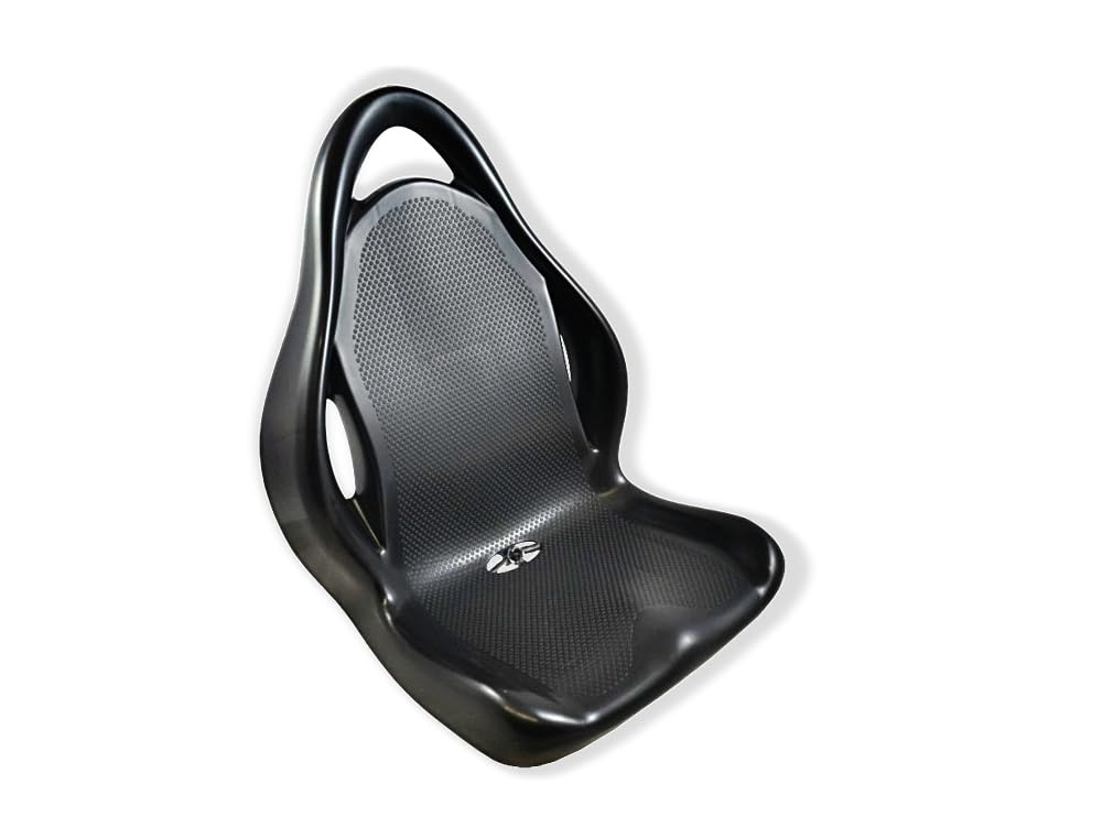 Dino Cars GoKart Sitzschale Racing | Sitzschale aus Kunststoff für Pedalgokarts (schwarz)