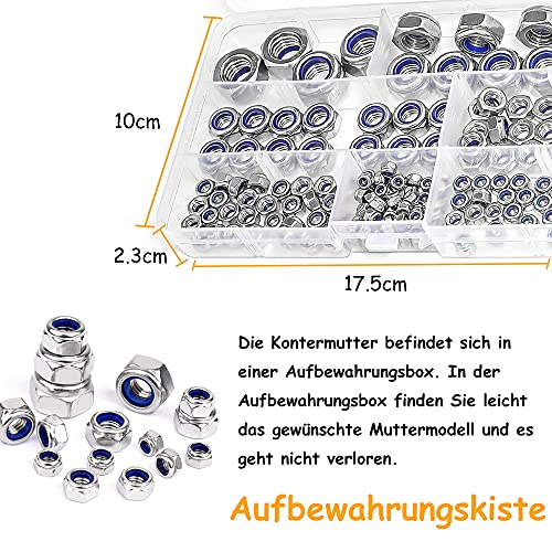 196 dadi esagonali in acciaio inox, set di dadi di...