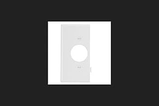 Cooper Wiring Snaptog Single Receptacle End Plate White STE7W